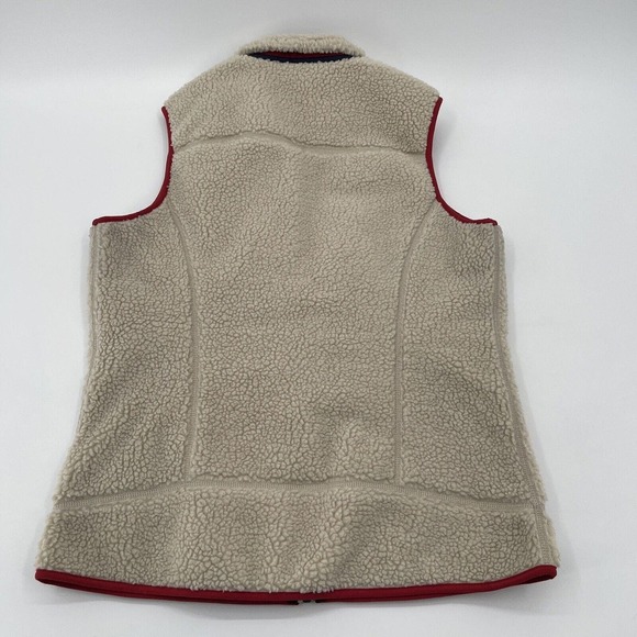 Patagonia‎ Classic Retro-X Fleece Vest Womens Medium Beige Style 23083 Sherpa - Picture 8 of 9